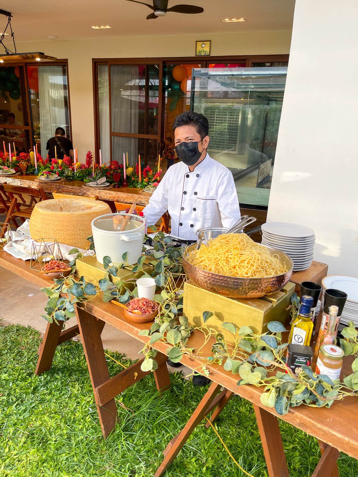 Truffle Mushroom Cream Pasta Station