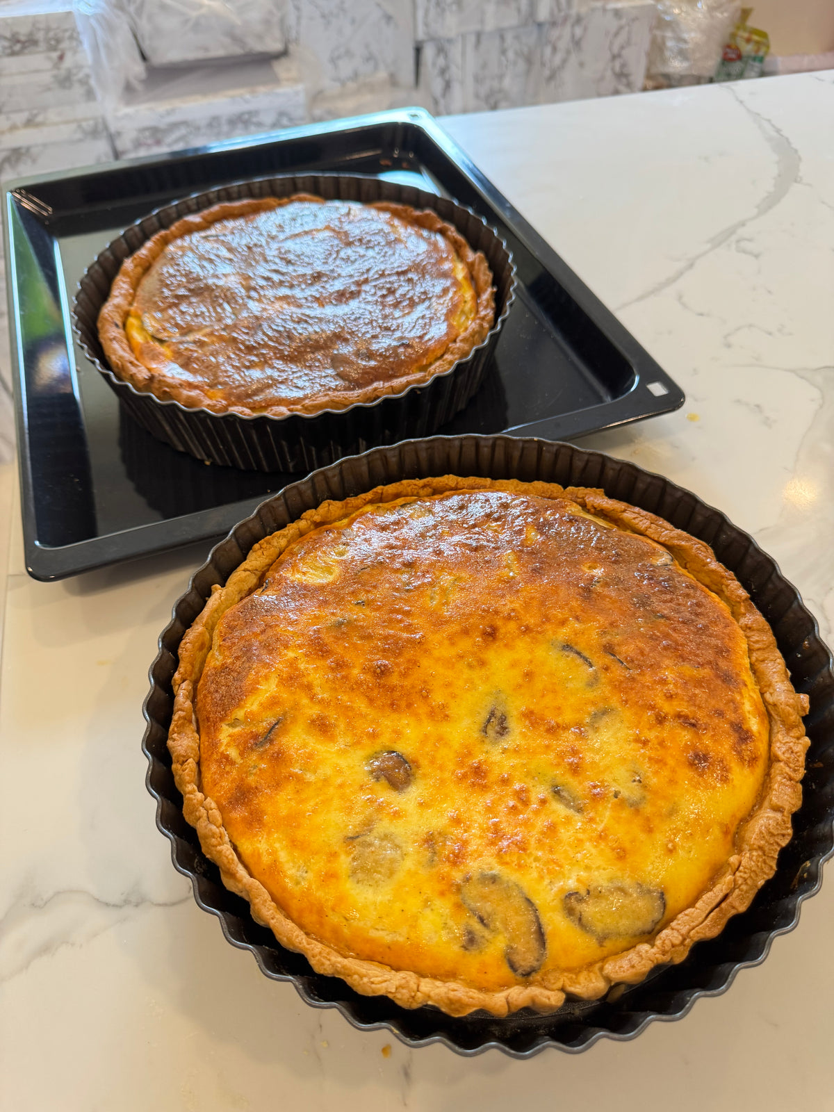Quiche with Shiitake & Gruyere