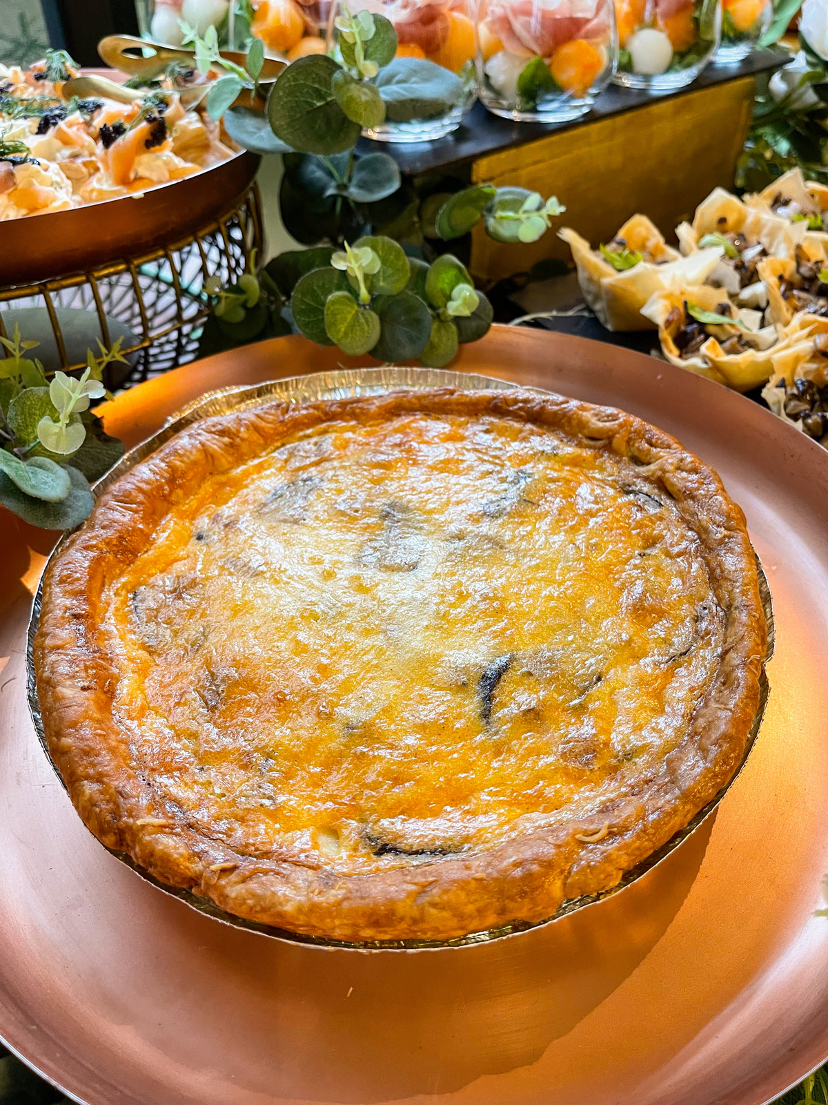 Quiche with Shiitake and Gruyere