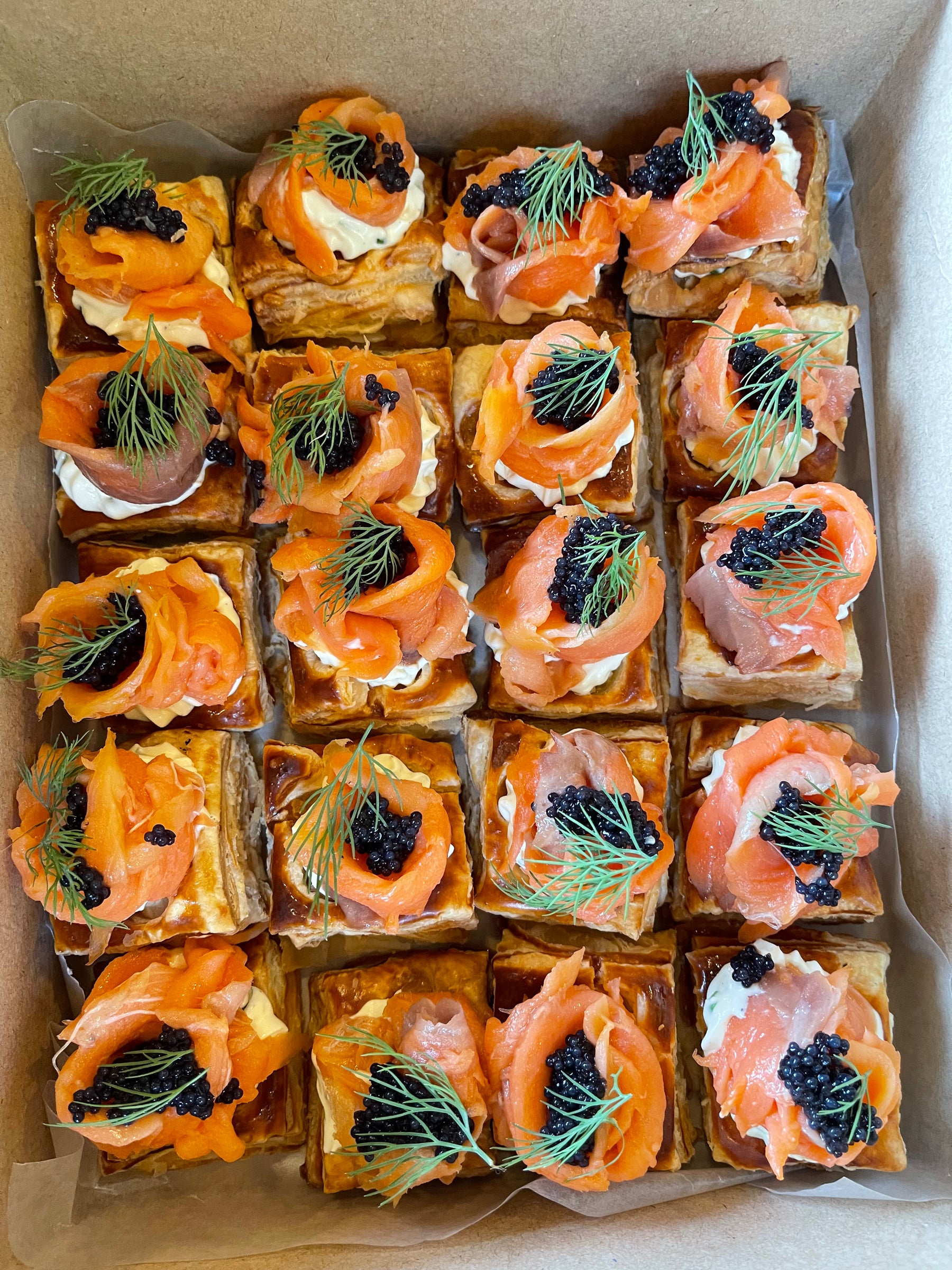 Smoked Salmon & Cream Cheese Vol au Vents